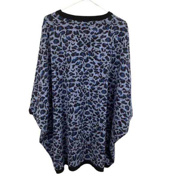 Tyler Boe Blue‎ Gray Black Fergie Ponch Fringe Size XS/S Soft Sweater Pullover - Picture 6 of 10